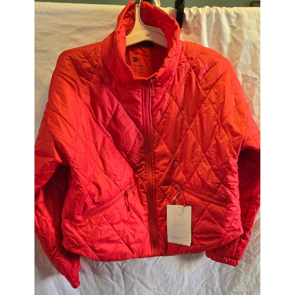 all in motion Bright Red Quilted Puffer Jacket